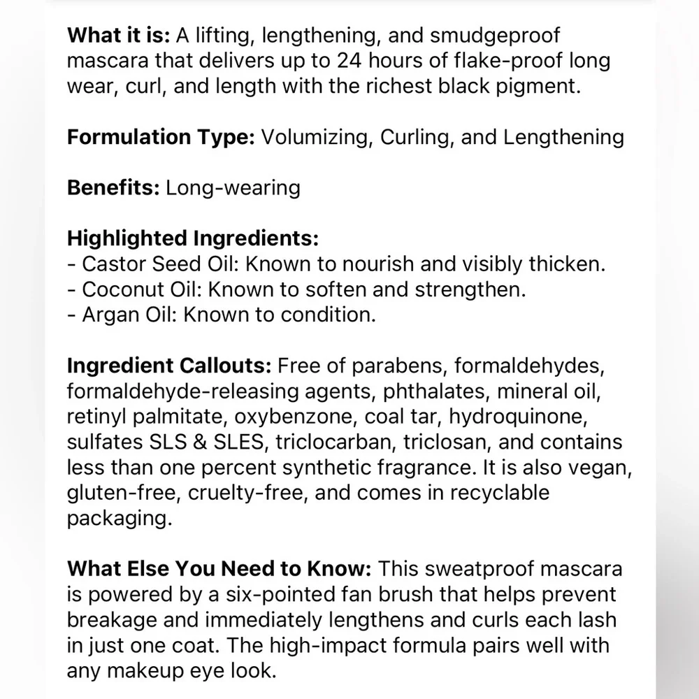 🌿 ONE/SIZE BY PATRICK STARRR Fantasize Ultimate Lifting & Lengthening Mascara